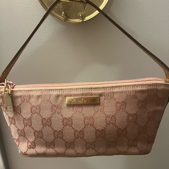 Gucci Pink GG canvas Boat Bag - Picture 1 of 5